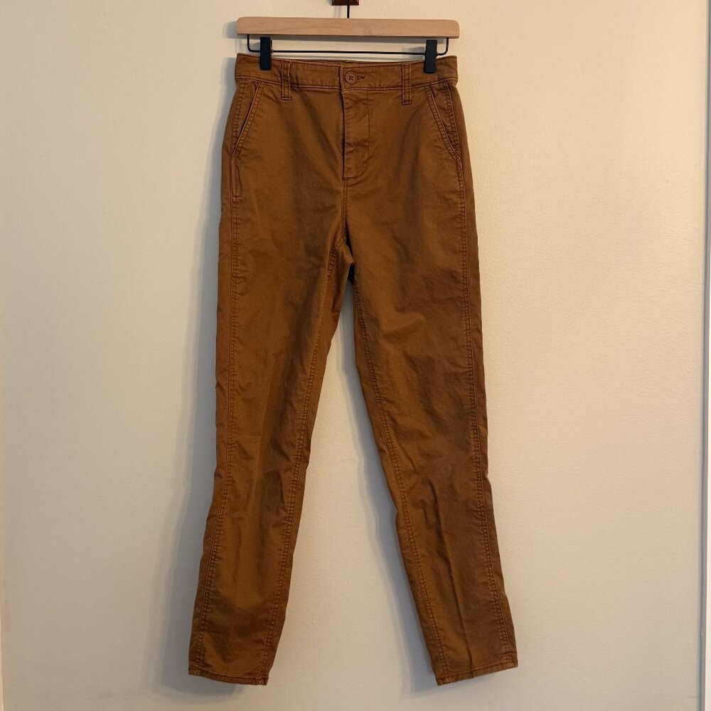 Old Navy Women's Straight Leg Pants in Caramel Brown